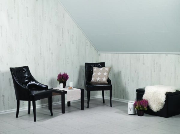 One-Step Ceiling White Stucco